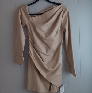 Asos Beige Dress New W Tags Size 4